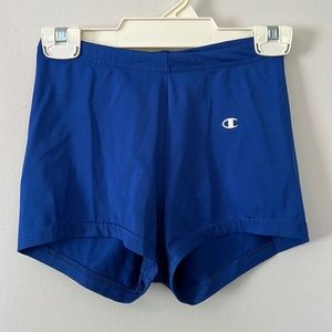 Blue Champion Spandex (volleyball)